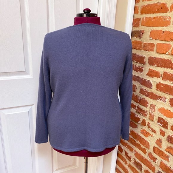 NWOT Style & Co Angora Sweater w/ Detachable Scarf - Picture 4 of 6